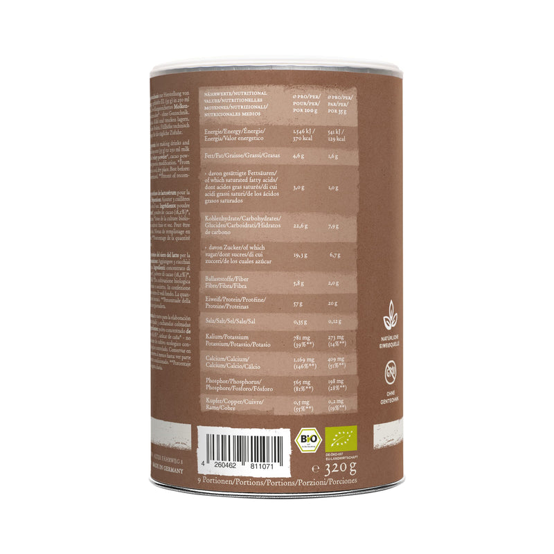 Harvest Republic Organic Whey Protein Smoothie Shake Powder 320 G, Protein For Muscle Building With Organic Fruits And Protein From Organic Whey, With Bcaas, Eaas, Minerals, Naturally Without Additives (Cocoa) - NewNest Australia