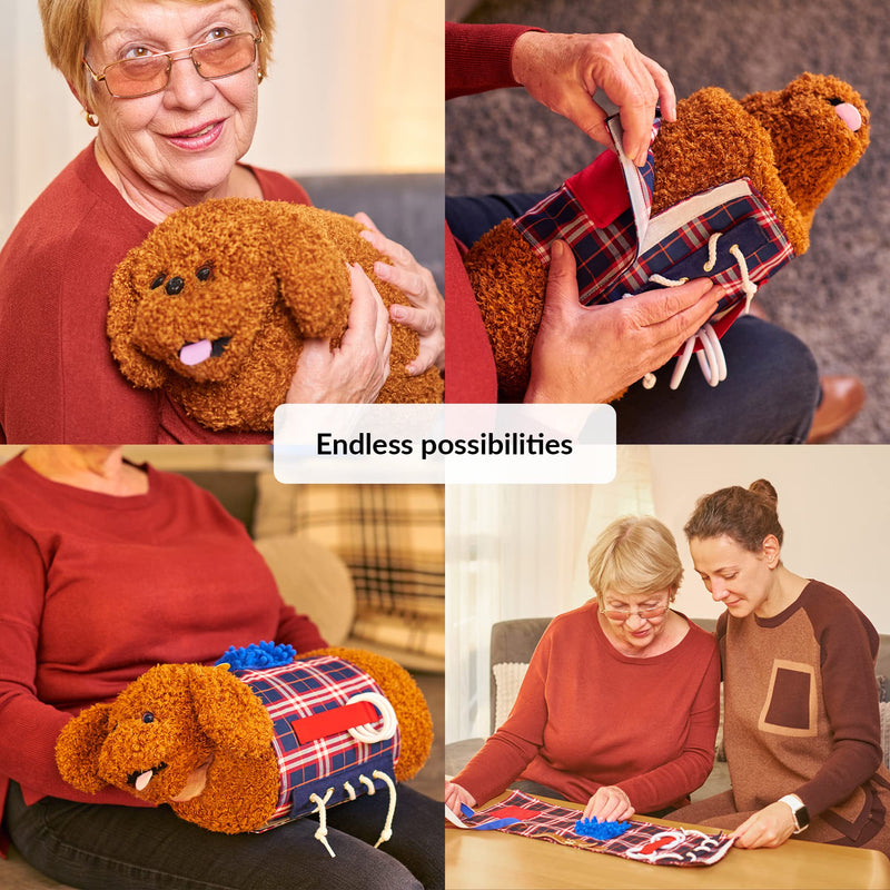 Fidget Muff and Blanket for Elderly | Fidget Blanket for Dementia | Dementia Products for Elderly | Gift and Activities for Seniors with Alzheimer’s or Dementia | Sensory Fidget Toys - NewNest Australia