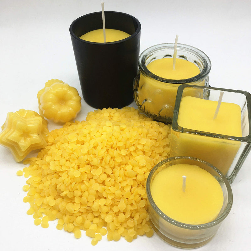 Beesworks Beeswax Pellets, Yellow, 1lb-Cosmetic Grade-Triple Filtered Beeswax (1) - NewNest Australia