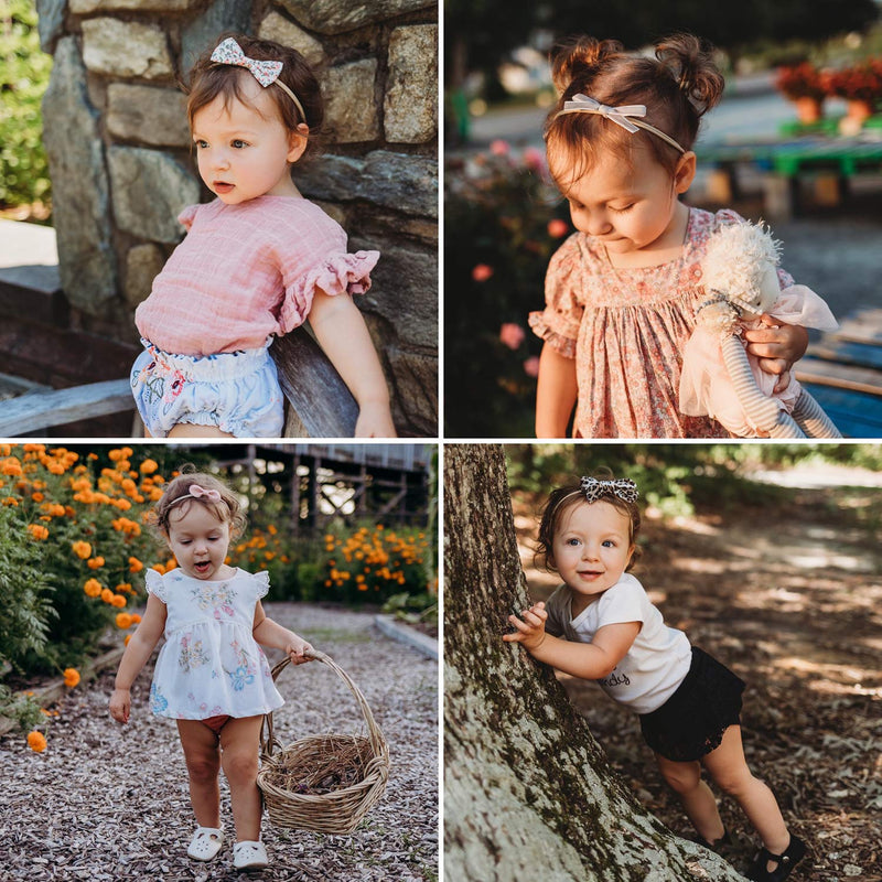 Baby Girl Headbands and Bows, Newborn Infant Toddler Nylon Hairbands Hair Accessories by LittleJoJo Honey - NewNest Australia