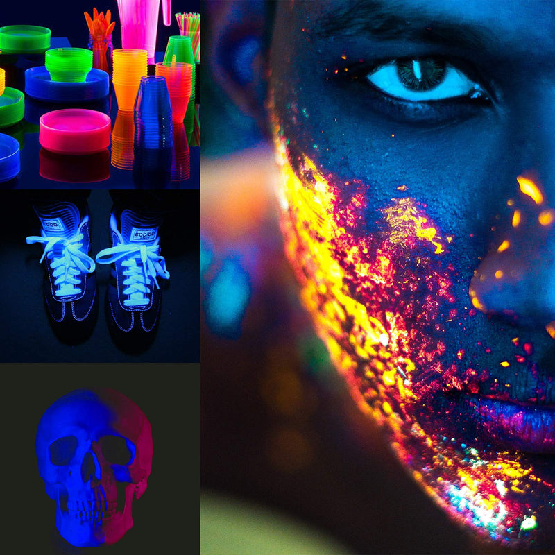 Led Black Light Bar, 10W 1ft USB UV Blacklight Tube, Glow in The Dark Party Supplies for Halloween Decorations, Room, Body Paint, Poster, Urine Detection, 2 Pack - NewNest Australia