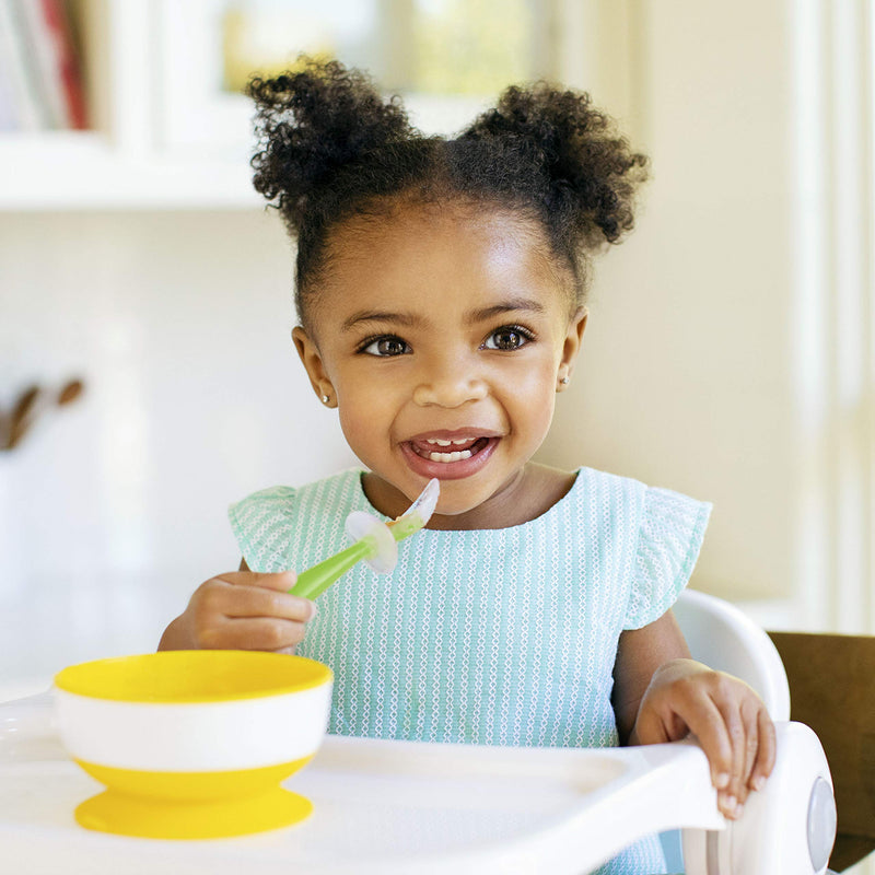 Munchkin Silicone Trainer Spoons with Choke Guard for Baby Led Weaning, 4pk, Blue/Green 1 - NewNest Australia