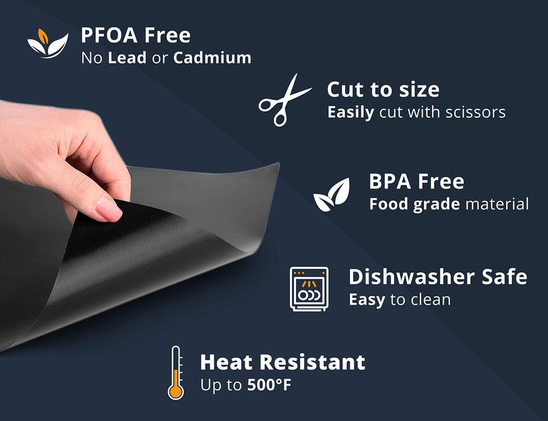 Oven Liner by Linda’s Essentials (3 Pack) - Large Premium Oven Liners For Bottom of Electric Oven and Gas Oven - Reusable Non-Stick Oven Mat for Bottom of Oven - BPA and PFOA Free - NewNest Australia