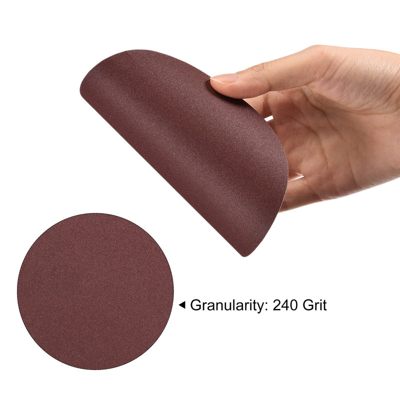 uxcell 5-Inch PSA Sanding Disc Aluminum Oxide Adhesive Back Sandpaper 240 Grit 30 Pcs - NewNest Australia