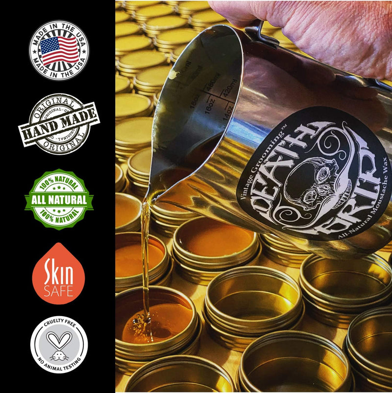 Death Grip Mustache Wax - Vintage Beard Company (1oz) by The Vintage Beard Company - NewNest Australia