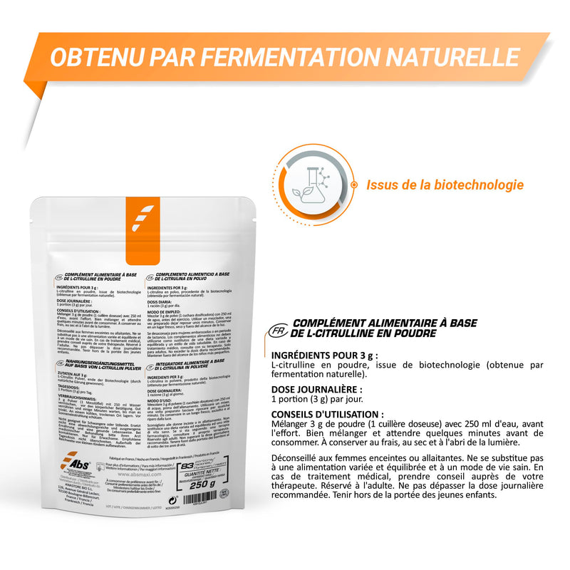 L-CITRULLINE POWDER * 83 servings / 250 g * Suitable for vegans - NewNest Australia