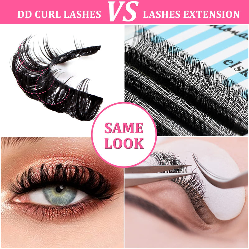 False Eyelashes Russian Strip Lashes D Curl Fluffy Wispy Lashes 10 Pairs Reusable Natural Look Faux Mink Lashes Volume Fake Eyelashes Handmade Thick Soft Long Dramatic Eyelashes (DH0602) DH0602 - NewNest Australia