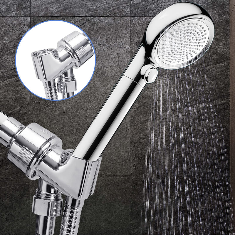 Shower Hose with Shower Arm Bracket,69 inch Stainless Steel Shower Hose Replacement,Adjustable Handheld Shower Arm Holder Shower Head Holder,Flexible Shower Head Hose and Holder with Brass Ball,Chrome - NewNest Australia