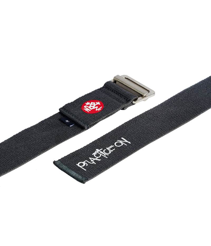 Manduka Align Yoga Strap – Strong, Durable Cotton Webbing with Adjustable Buckle for Secure, Slip-Free Support for Stretching, Yoga, Pilates and General Fitness. Thunder 8 Feet - NewNest Australia