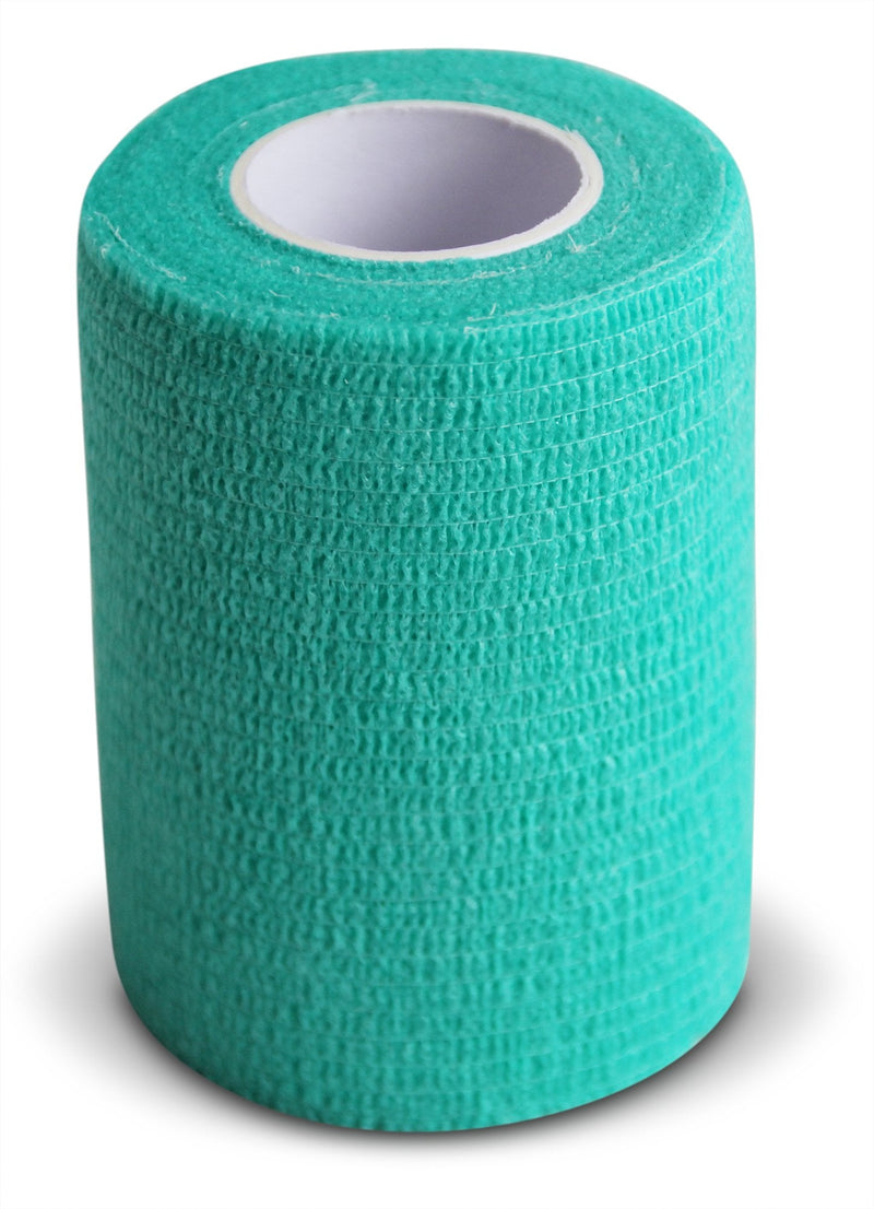 PintoMed - 5 BLUE + 5 GREEN Cohesive Bandage Stretched 10 Rolls x 7.5cm x 4.5m Self-adhesive Flexible Bandages, Professional Quality, First Aid Sports Wrap Bandages - Pack of 10 - NewNest Australia
