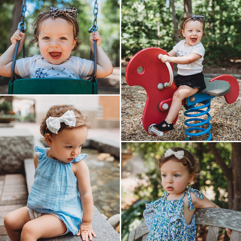 Baby Girl Headbands and Bows, Newborn Infant Toddler Nylon Hairbands Hair Accessories by LittleJoJo Honey - NewNest Australia