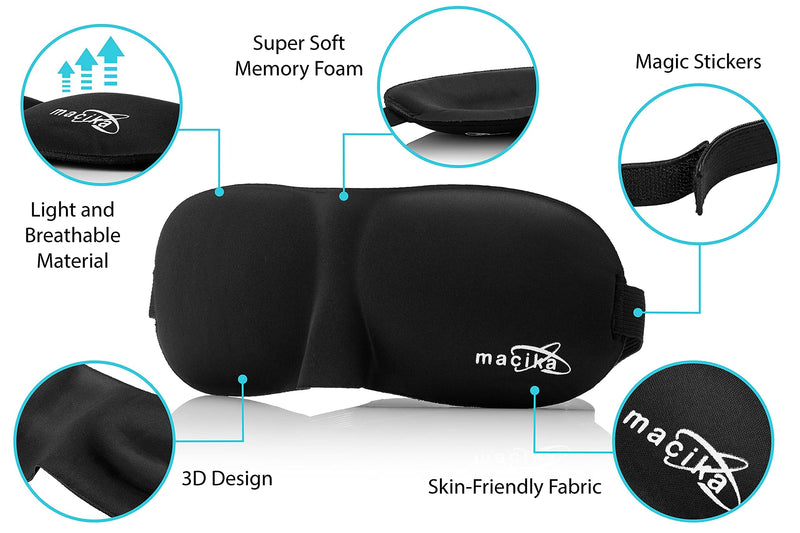 macika Sleeping Ear Plugs Silicone Ear Plugs with Sleeping Mask Comfortable and Soft Earplugs Noise Cancelling Ear Plugs Mouldable Reusable Silicone Plugs for Sleeping, Studying, Swimming,7 Pairs - NewNest Australia