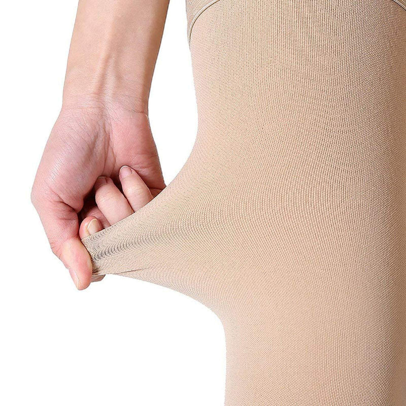 Wallfire Medical Compression Stockings, 23-32mmHg Thigh Support Stockings for Women Men Relief Prevent Varicose Veins Skin Color XXL - NewNest Australia