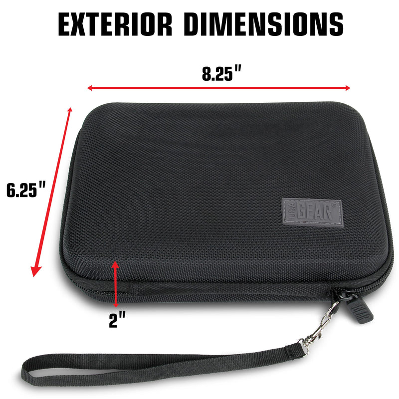 USA GEAR Insulin Travel Case - Diabetic Bag with Protective Hard Shell Exterior, Zipper and Wrist Strap - Diabetic Travel Case Holds Insulin, Lancets, Needles and More Diabetic Supplies - Black - NewNest Australia