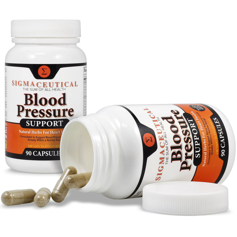 Premium Blood Pressure Support Formula - High Blood Pressure Supplement with Hawthorn Extract, Olive Leaf, Garlic Extract & Hibiscus Supplement - Blood Pressure Medicine - 90 Capsules 90 Count (Pack of 1) - NewNest Australia