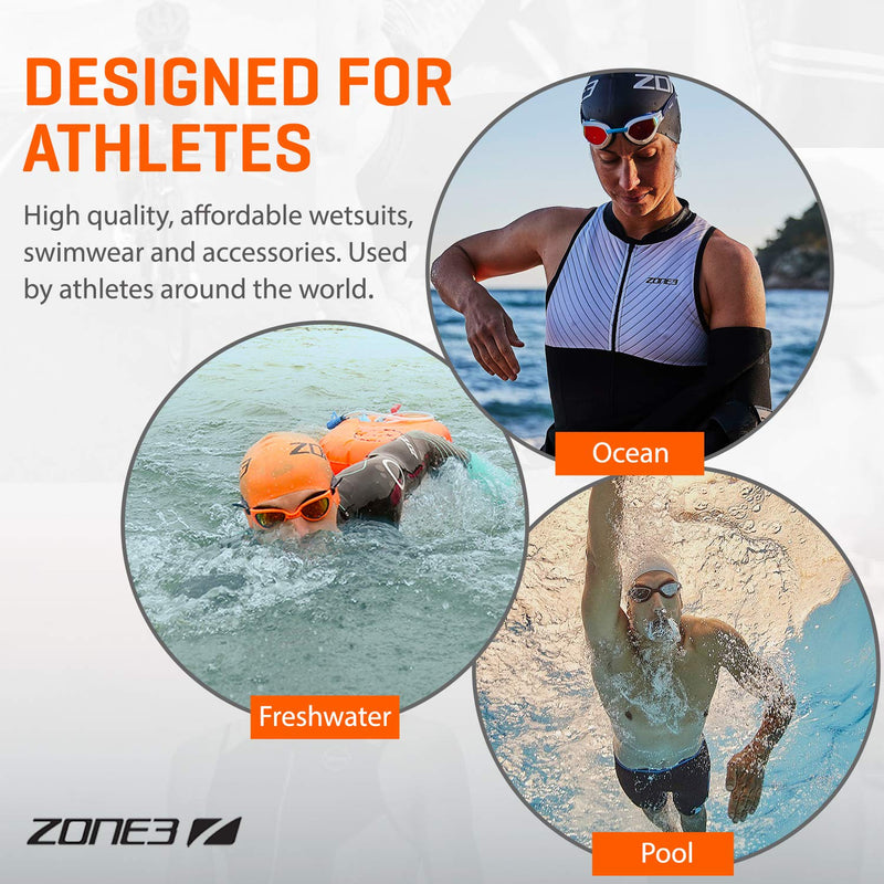 ZONE3 Attack Swim Goggles Polarized - Navy/Neon Orange - NewNest Australia