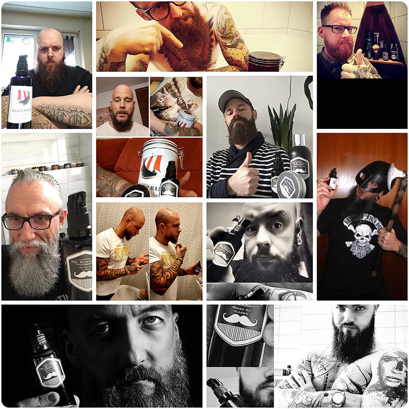Beard care for men - Mr. Burton's Beard Oil - FRESH - 50 ml beard oil for men for beard care - 100% natural ingredients - premium quality - Made in Germany fresh mint and mild orange 50 ml (pack of 1) - NewNest Australia