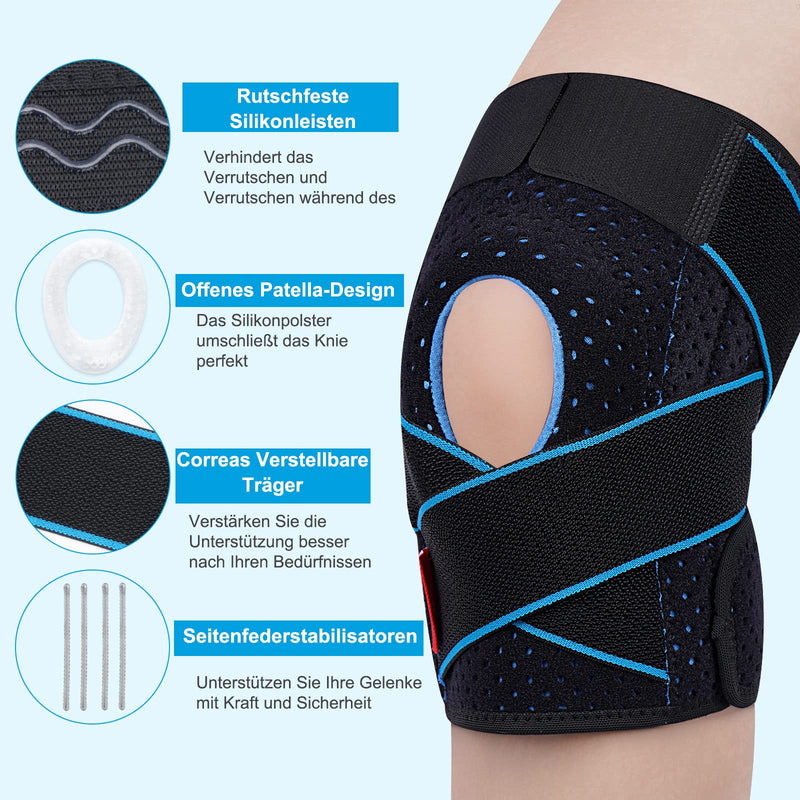 Sivitick Knee Support For Women And Men, Adjustable Knee Support With Side Stabilizers & Patella Gel Pads, Orthopedic Bandage, Knee, Meniscus, Osteoarthritis, 1 Piece, Unisex - NewNest Australia