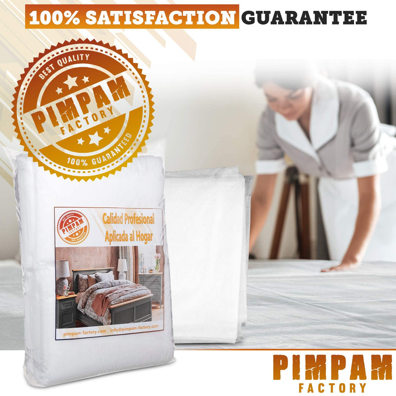 PimPam Factory - Non-Fitted Disposable NWF Massage Couch Sheets 31.4 x 78.4 in - Disposable Table Cover Liquid Repellent - Ideal Beauty Bed Cover for Special Measurements - Made in EU - Pack 10 80x200 - NewNest Australia