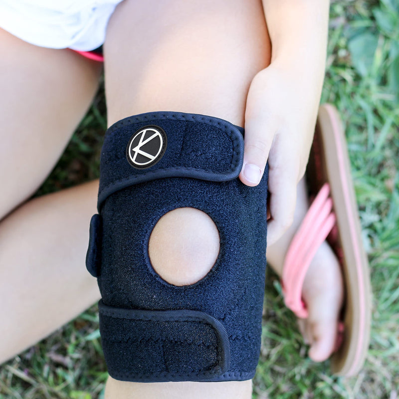 Karm Knee Support Knee Support Children - For Girls & Boys | Children'S Knee Bandage For Knee Problems & Osteoarthritis & Meniscus & Stabilization & Sports & Football | Kids Knee Support Brace (1 Piece, Black) One Size - NewNest Australia