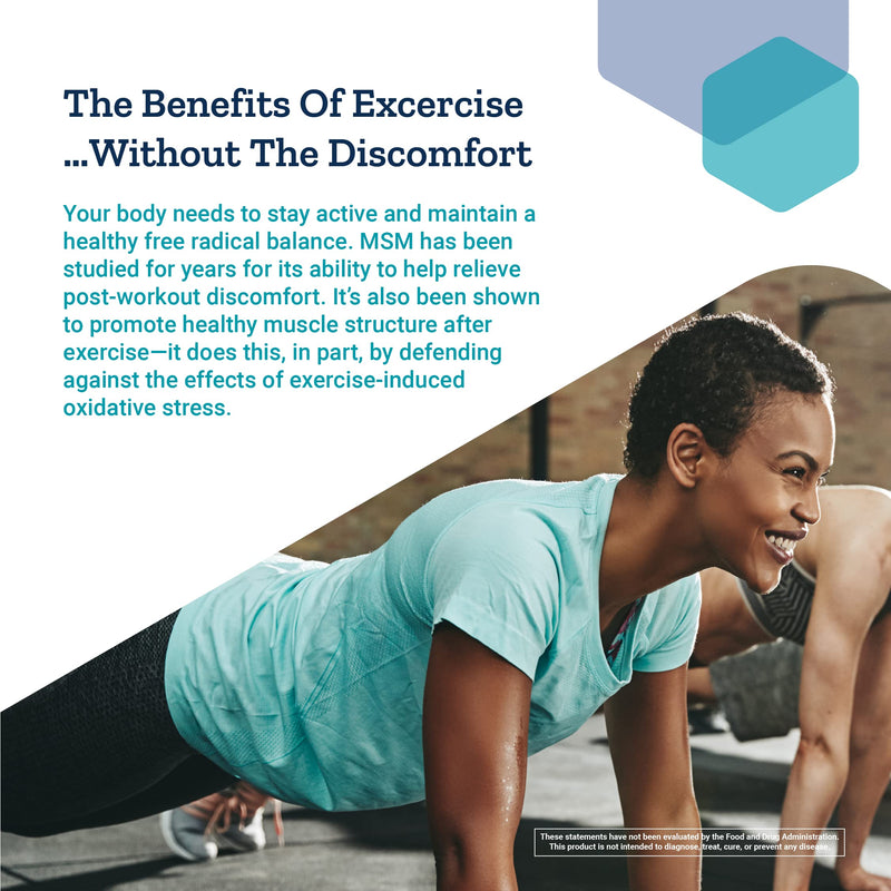 Life Extension MSM 1000 mg - Supports Healthy Joints & Cartilage, Preserves Mobility & Function - Relieves Discomfort - Gluten-Free, Non-GMO - 100 Capsules Standard Packaging - NewNest Australia