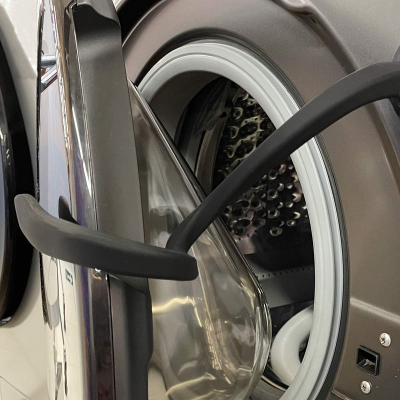 Front Load Washer Door Prop, Magnetic Washing Machine Door Holder, Keep Washer Door Open, Flexible Prop Fits Most Washing Machines Black Round - NewNest Australia