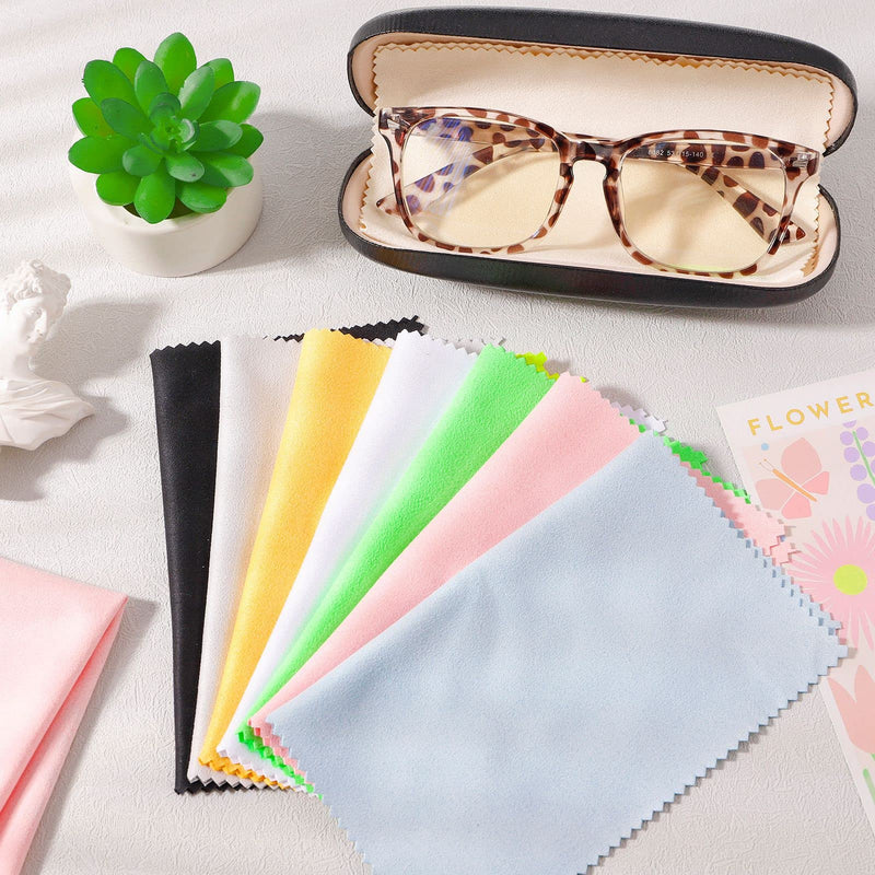 ALTcompluser Pack of 16 Microfibre Glasses Cleaning Cloths Glasses Cleaning Cloth Microfibre 15 x 18 cm Microfibre Cleaning Cloths Glasses Cleaning Cloth Microfibre Display for Glasses, Screens, Tablets, Glasses - NewNest Australia