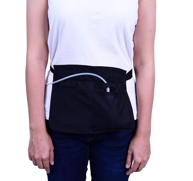 Mastectomy & Post Surgery Drain Carrier Belt & Shower Holder (Two Pack Black/Navy) Black / Navy - NewNest Australia