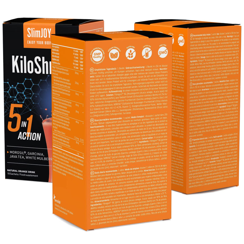 Slimjoy Kiloshred - Drink With Garcinia Cambogia, Java Tea And White Mulberries - 30 Bags By Sensilab - With Free E-Book Guide (English Language Not Guaranteed) - NewNest Australia