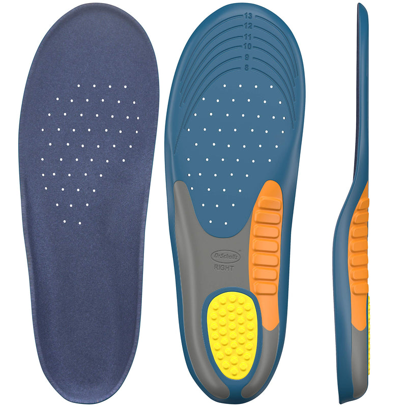 Dr. Scholl's Heavy Duty Support Pain Relief Orthotics, Designed for Men over 200lbs with Technology to Distribute Weight and Absorb Shock with Every Step (for Men's 8-14) - 1 Count (Pack of 1) - NewNest Australia