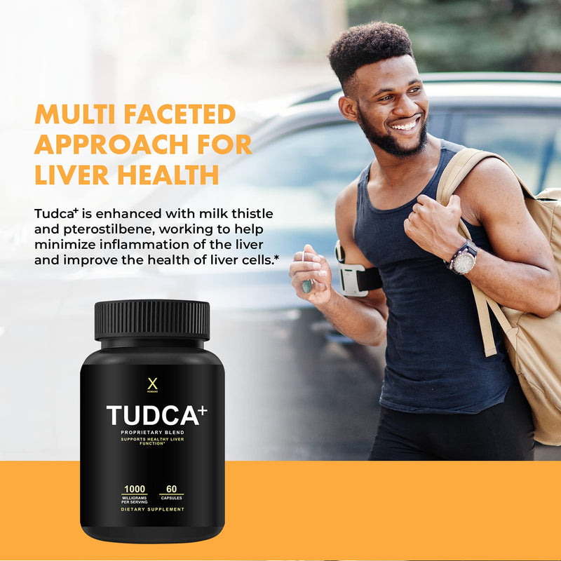 TUDCA+ 1000mg (Tauroursodeoxycholic Acid) - Third Party Tested - Liver Support Supplement, 1000mg Per Serving, Liver Health Aid for Detox and Cleanse - Tudca Bile Salt - by HumanX - NewNest Australia