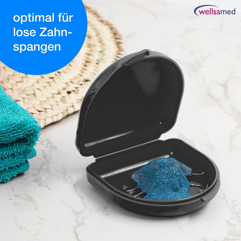 Wellsamed KFO splint box Classic, black, for storing braces or dental splints - NewNest Australia