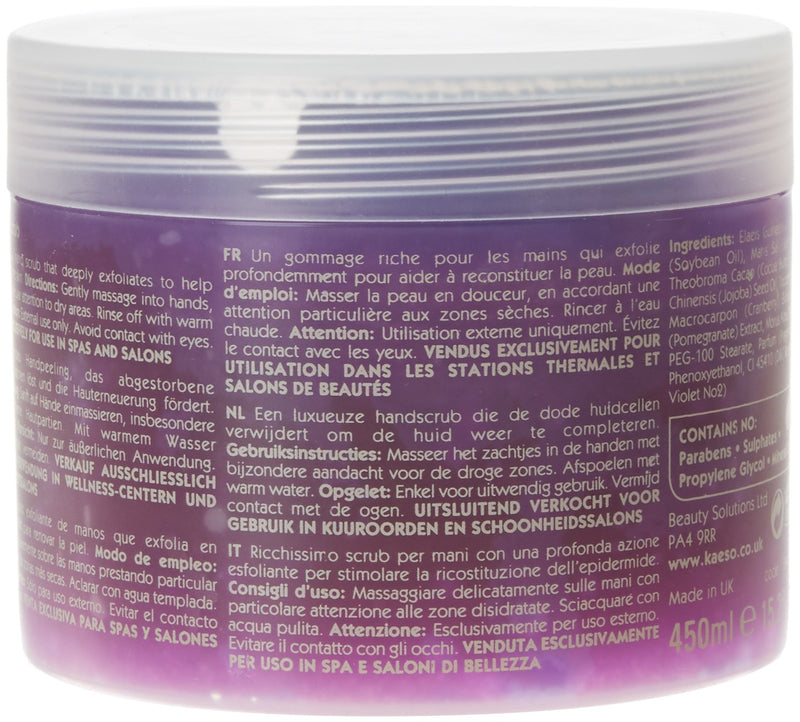 Kaeso Mulberry and Pomegranate Sorbet Hand Scrub 450 ml - NewNest Australia