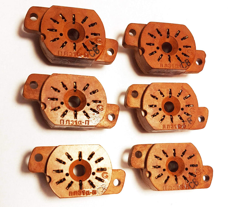 NewNest Australia - Socket for Nixie Tubes Military Version IN-12A, IN-12B, IN-15A, IN-15B, IV-22, New 6 pcs 