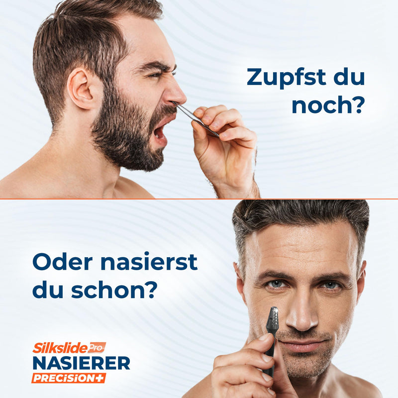 SilkslidePro® nose hair trimmer for men, nose hair removal with high-precision blades from Solingen, nose hair trimmer, nose hair trimmer for women, known from the lion's den 1x nose hair trimmer - NewNest Australia