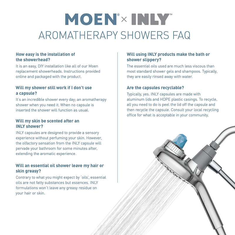 Moen INC20804 INLY Aromatherapy Shower Capsule 5-Pack, Zen Time 1 - NewNest Australia