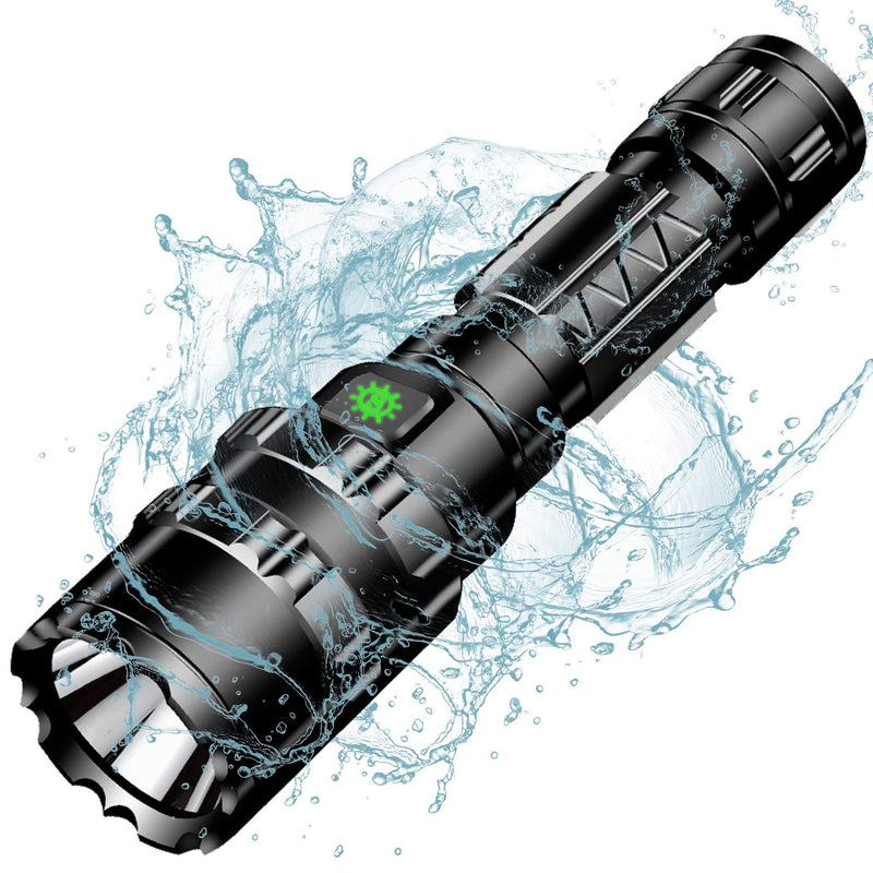 POVAST Tactical Flashlight with Mount Pressure Switch for Weaver Picatinny Rail, 5 Modes Weapon Light, Rechargeable Battery Included - NewNest Australia