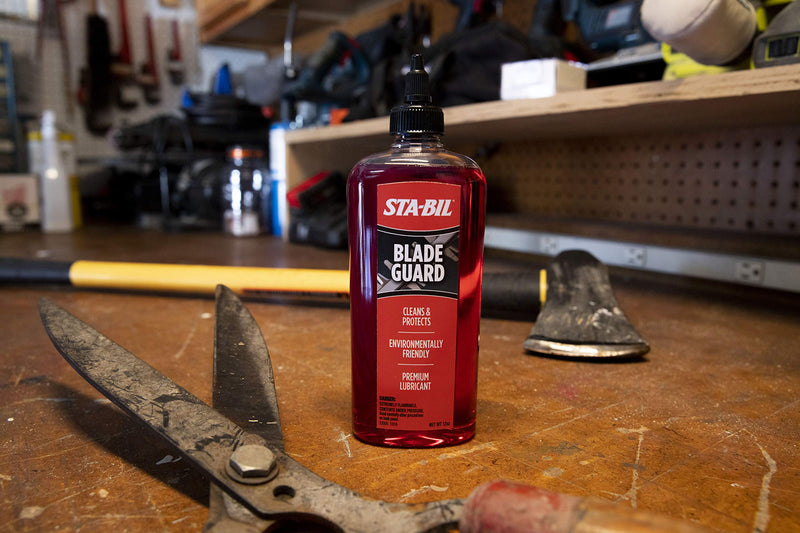 STA-BIL Blade Guard - Premium Blade Lubricant, Helps Maintain Blade Edge, Will Not Harm Plants, Protects Against Rust and Corrosion, Safe for Use On Gas and Electric Equipment, 12oz (22503) , Orange - NewNest Australia