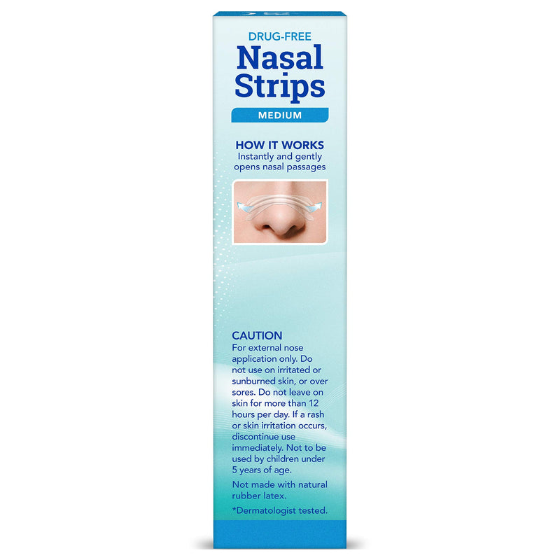 Instaclear Nasal Breathing Strips, Clear Medium 30 ct | Works Instantly, Nasal Congestion Relief, Stops Snoring, Cold & Allergy - NewNest Australia