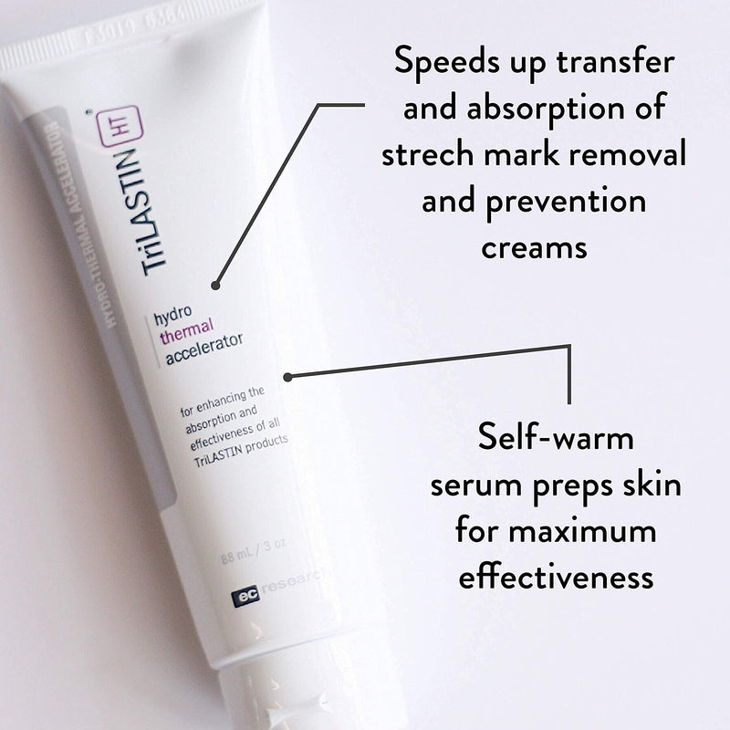 TriLASTIN Hydro-Thermal Accelerator (3oz / 88ml) | Vitamin-infused Skin Serum | Pregnancy and Postpartum Skin Care for Stretch Mark Prevention | Hypoallergenic and Paraben-free Formula - NewNest Australia