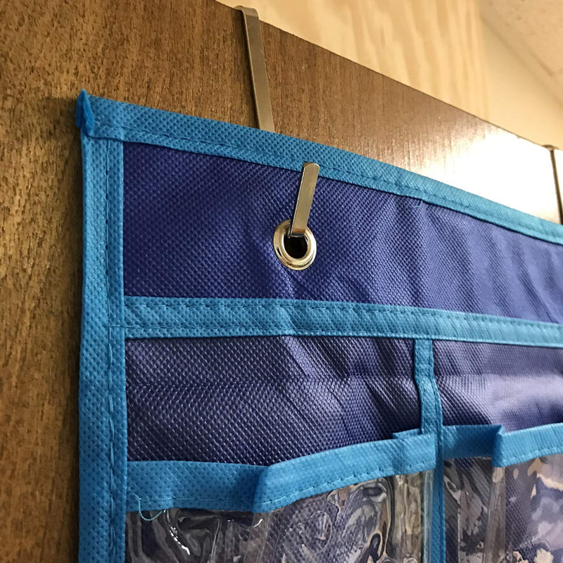 NewNest Australia - TFD Supplies - 30 Pocket Hanging Wall and Door Organizer for Jewelry, Small Electronics, and Earbuds 