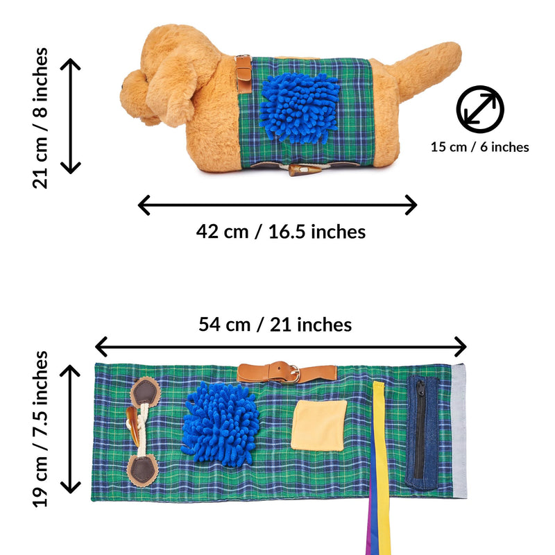 Fidget muff and haptidement blanket for adults and seniors with Alzheimer's | Twiddle Muff Toy and Blanket for Patients with Dementia | Nestel pillow and nestel blanket as an activity for people with dementia - NewNest Australia