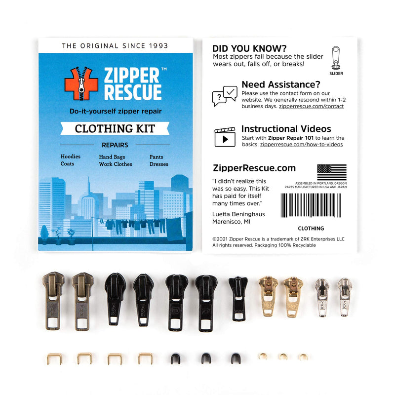 Zipper Rescue Zipper Repair Kits – The Original Zipper Repair Kit, Made in America Since 1993 (Clothing) - NewNest Australia