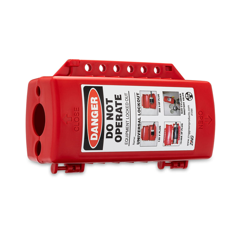ZING 7294 RecycLockout Lockout Tagout, Universal Plug/Forklift/Cylinder Lockout, Recycled Plastic 1 - NewNest Australia