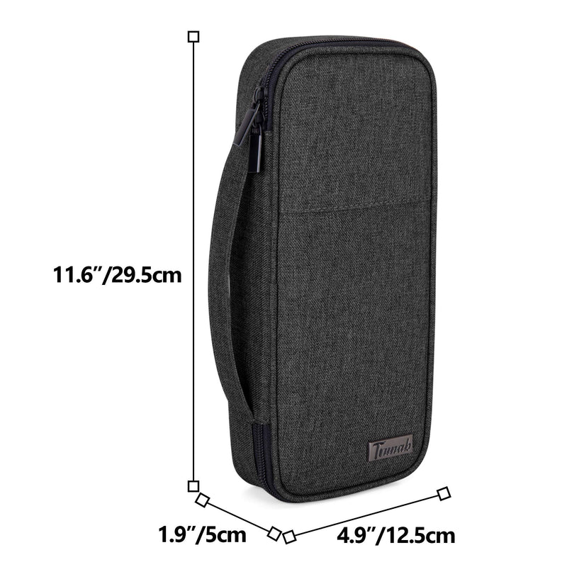 Trunab Stethoscope Case with Inner Divider, Stethoscope Carrying Case Compatible with 3M Littmann/MDF/ADC and Extra Accessories for Nurses, Pediatric Doctor, Black-Patented Design - NewNest Australia