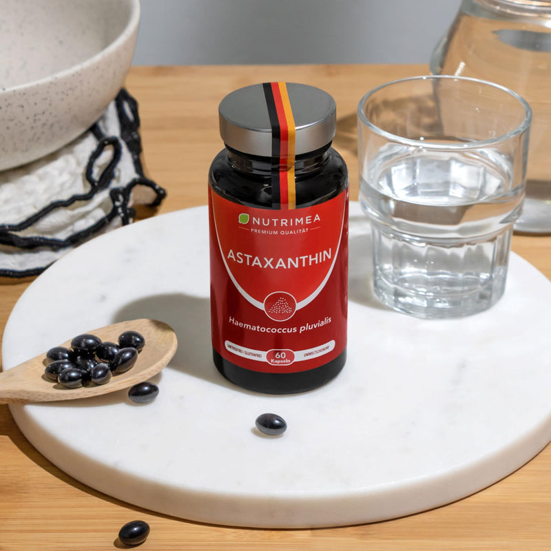 Astaxanthin capsules - Pure astaxanthin - Natural astaxanthin from algae - 60 capsules 4 mg each - Strong antioxidant - NewNest Australia