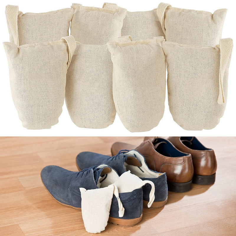 Newgen Medicals shoe dehumidifier: set of 8 ecological shoe fresheners made of cotton and cedar wood (shoe freshener, shoe deodorant, dehumidifier) - NewNest Australia