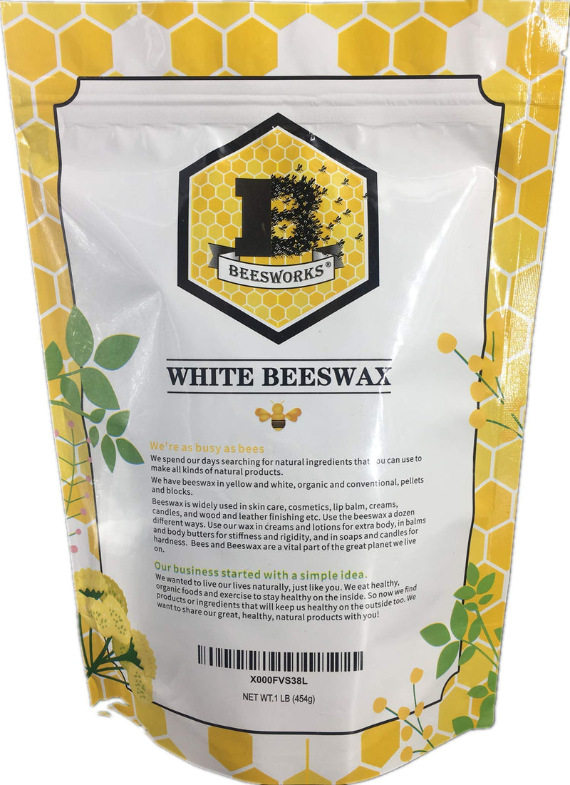 1-lb Pure White BEESWAX Pellets-100% Pure - NewNest Australia