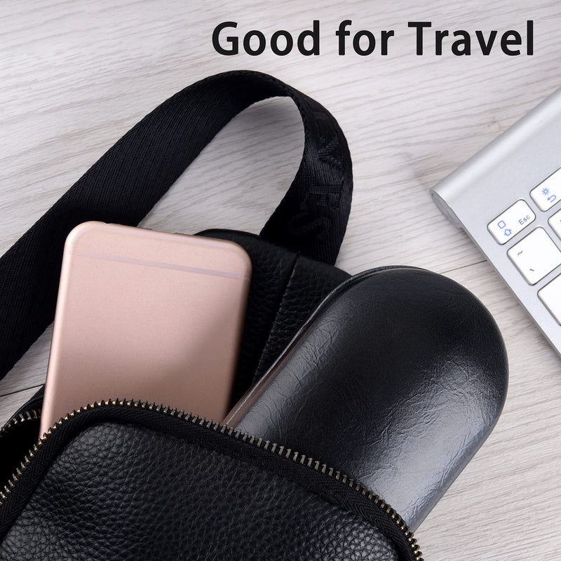 Muf 2 in 1 Double Sided Portable Contact Lens Case and Glasses Case,Dual Use Design with Built-in Mirror, Tweezer and Contact Lens Solution Bottle Included for Travel Kit Black - NewNest Australia