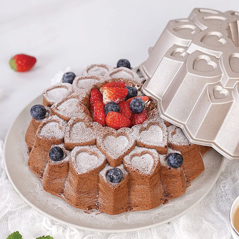 Baker's Secret Bunt Pan 9" Amour, Extra Thick Cast Aluminum Bundt Cake Pan Baking Pan,2 Layers Non-stick Coating For Easy Release, Baking Supplies- 10cup Cast Aluminum Collection - NewNest Australia